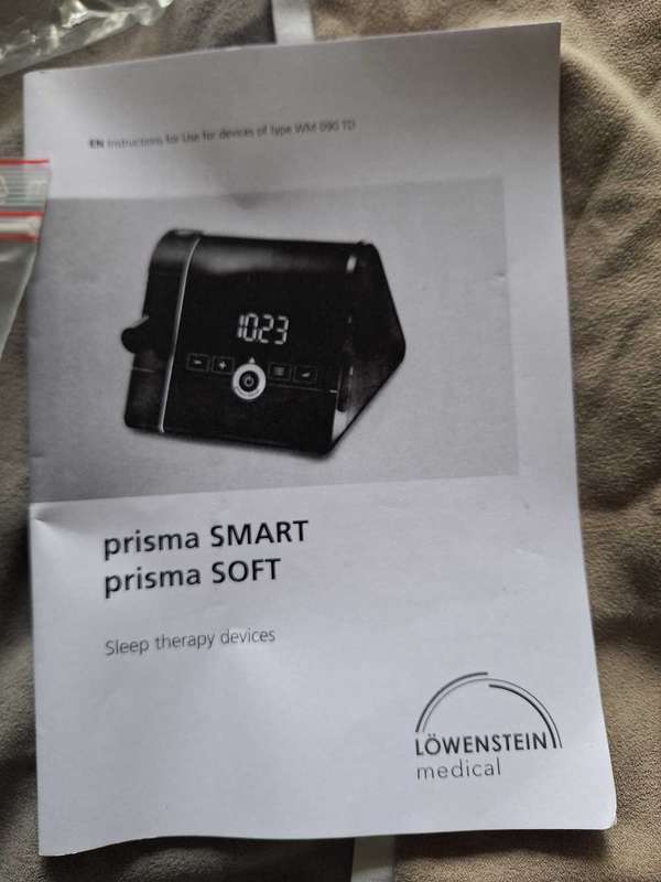 Prisma Soft + Hunidifier sleep apnea machine