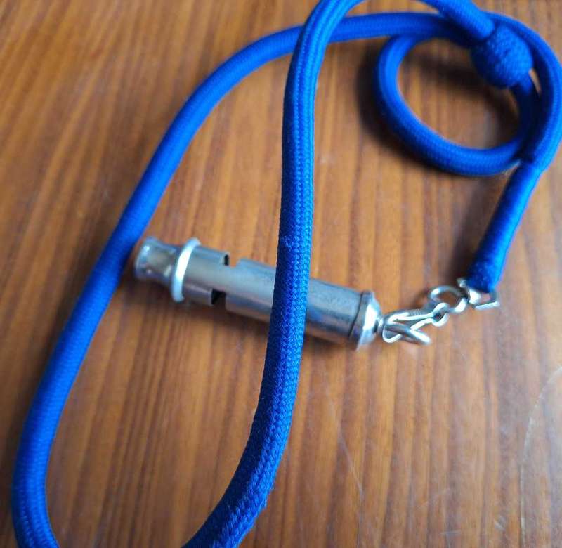 Lanyard with whistle