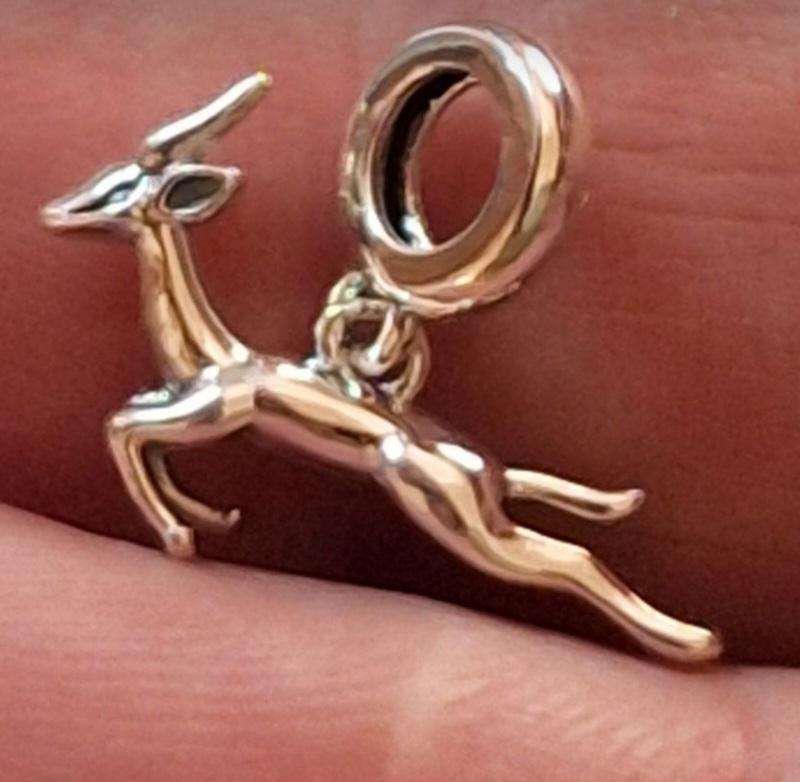Springbok Charm Marked S925