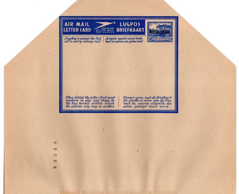 Bechuanaland Protectorate - 1945 3d Air Mail Letter Card Mint