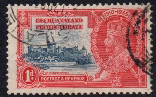 Bechuanaland Protectorate - 1935 Silver Jubilee 1d Used SACC 106