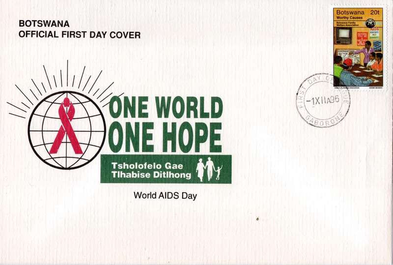 Botswana - 1996 World AIDS Day Cover