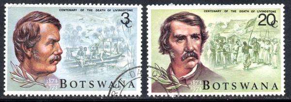 Botswana - 1973 Death Centenary of Dr Livingstone Set Used SG 308-309