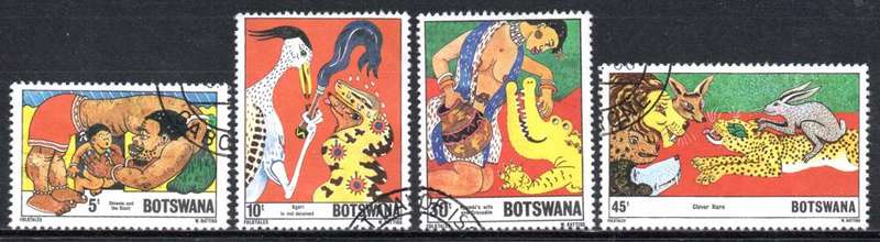 Botswana - 1980 Folk Tales Set Used SG 468-471