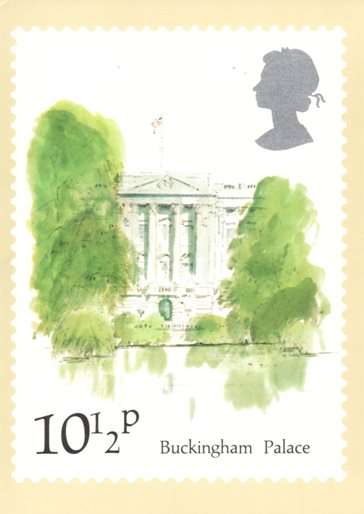 Great Britain - 1980 London Landmarks 10? Buckingham Palace Maxi Card