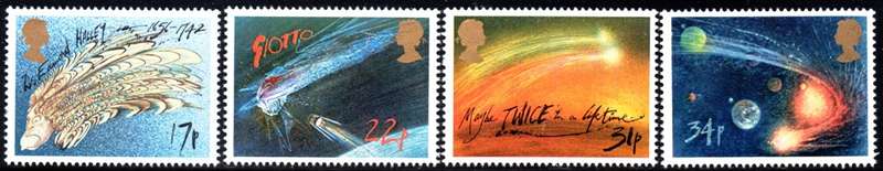 Great Britain - 1986 Halley? Comet Set MNH SG 1312-1315