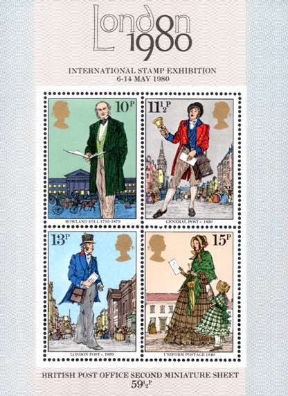 Great Britain - 1980 London 1980 MS No.2 MNH