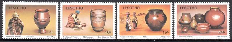 Lesotho - 1980 Pottery Set MNH SG 418-421