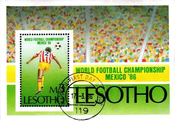 Lesotho - 1986 FIFA World Cup MS Used SG 690