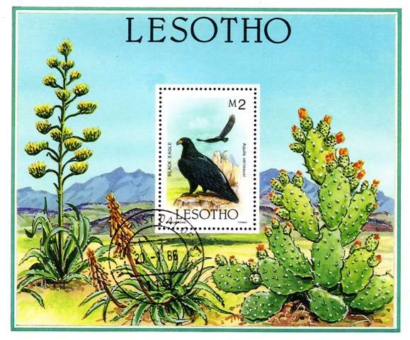Lesotho - 1986 Fauna and Flora MS Used SG 685