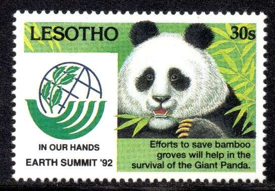 Lesotho - 1993 Earth Summit Rio '92 30s Panda MNH SG 1128
