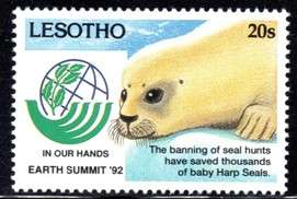 Lesotho - 1993 Earth Summit Rio '92 20s Seal MNH SG 1127