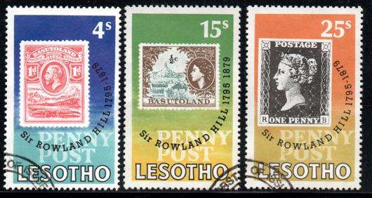 Lesotho - 1979 Death Centenary of Sir Rowland Hill Set Used SG 375-377