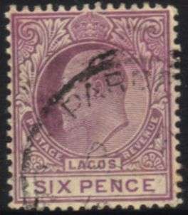 Lagos - 1904-1906 KEVII 6d Used