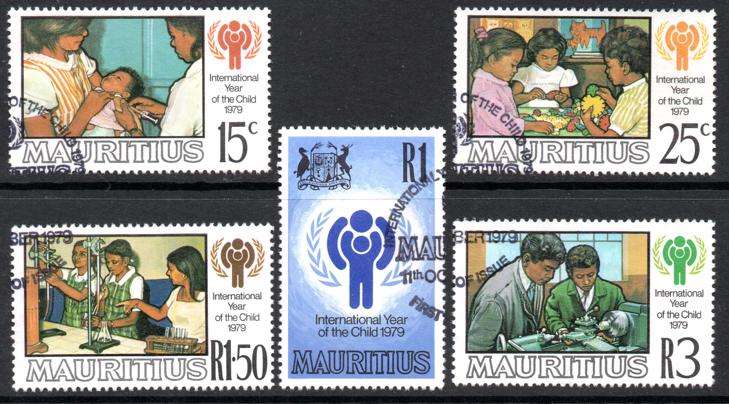 Mauritius - 1979 International Year of the Child Set Used SG 581-585