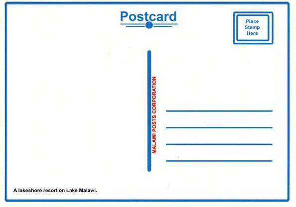 Malawi - 2014 Lake Malawi Postcard