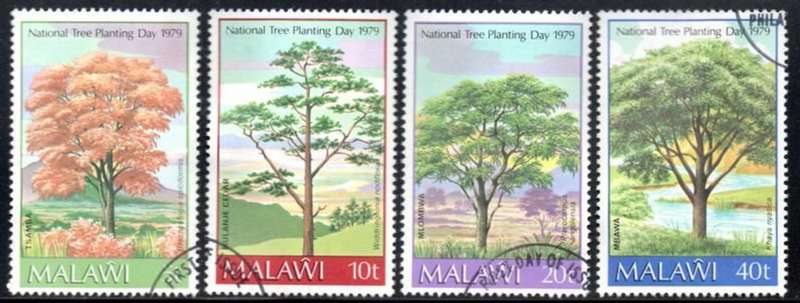 Malawi - 1979 Tree Planting Day Set Used SG 592-595