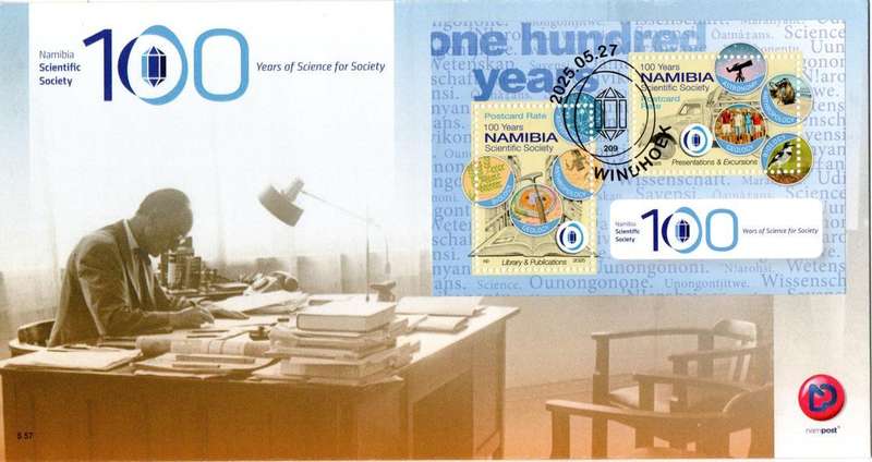 Namibia - 2025 100 Years Scientific Society FDC 5.57