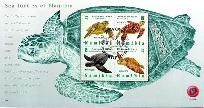 Namibia - 2024 Sea Turtles FDC 5.51