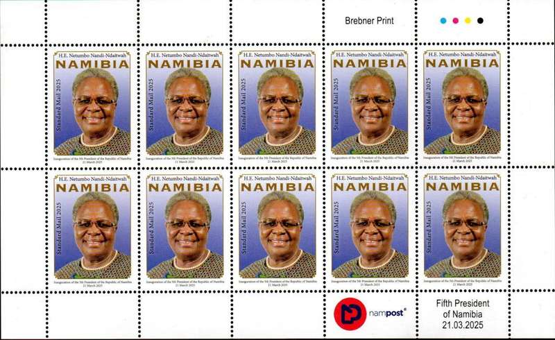 Namibia - 2025 President Nandi-Ndaitwah Sheet MNH
