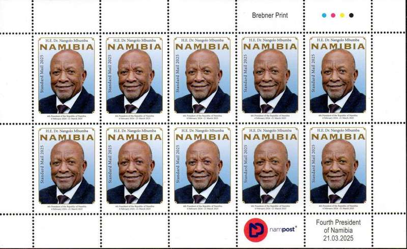 Namibia - 2025 President Mbumba Sheet MNH