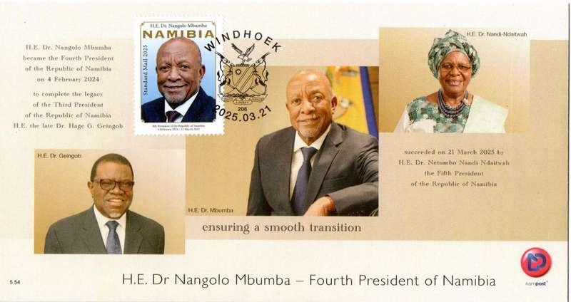 Namibia - 2025 President Mbumba FDC 5.54