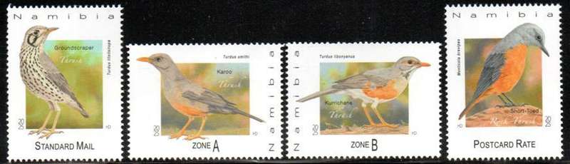 Namibia - 2025 Thrushes Set MNH