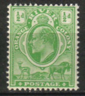 Orange River Colony - 1903 KEVII 1/2d MH SACC 84