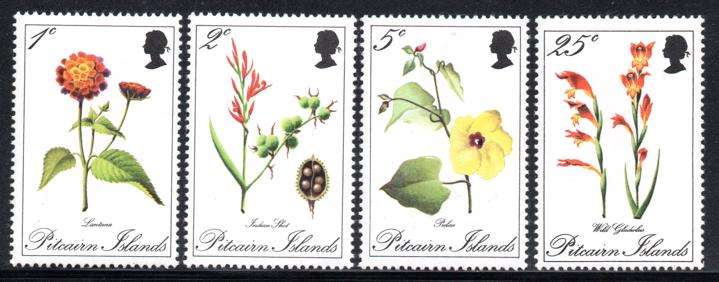 Pitcairn Islands - 1970 Flowers Set MNH SG 107-110