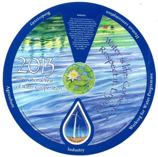 South Africa - 2013 Water Cooperation MS MNH SACC 2235