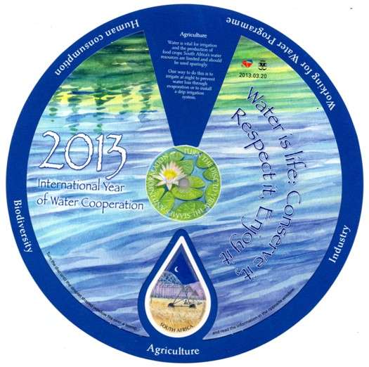 South Africa - 2013 Water Cooperation MS MNH SACC 2235