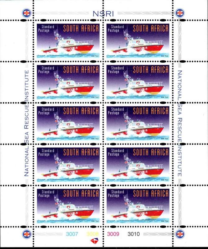 South Africa - 1998 50th Anniversary of NSRI Sheet MNH SACC 1084