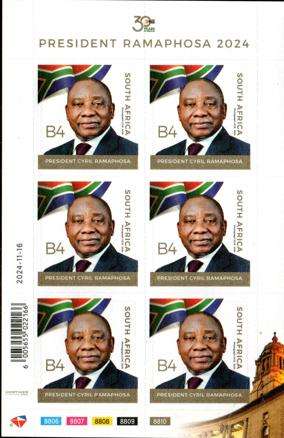 South Africa - 2024 President Ramaphosa Sheet MNH
