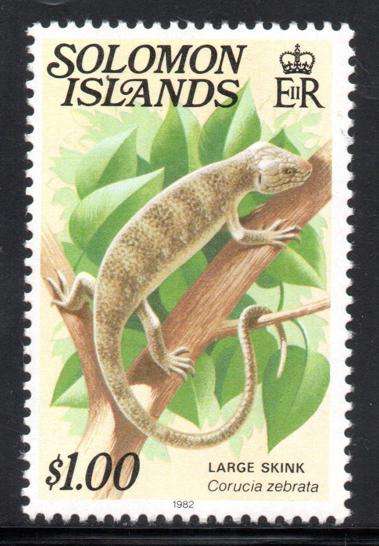 Solomon Islands - 1982 $1 Skink MNH SG 401B