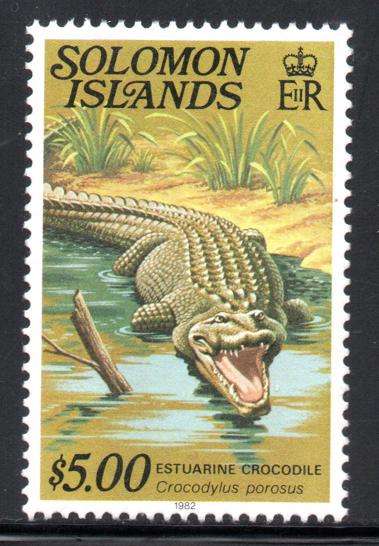 Solomon Islands - 1982 $5 Crocodile MNH SG 403B