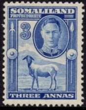 Somaliland Protectorate - 1942 KGV 3a MH SG 108