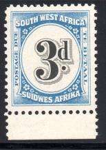 SWA - 1931 Postage Due 3d MNH SACC 49