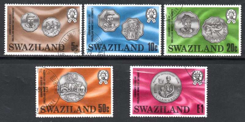 Swaziland - 1979 New Coins Set Used SG 327-331