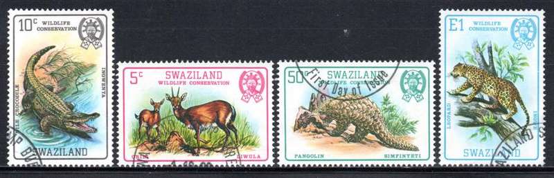 Swaziland - 1980 Wildlife Conservation Set Used SG 364-367