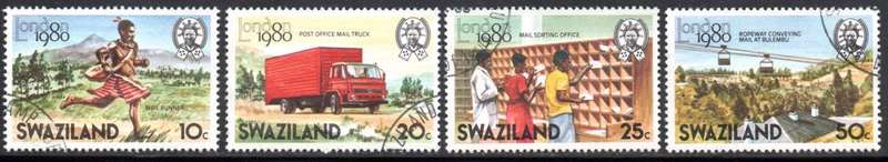 Swaziland - 1980 London 1980 Set Used SG 355-358