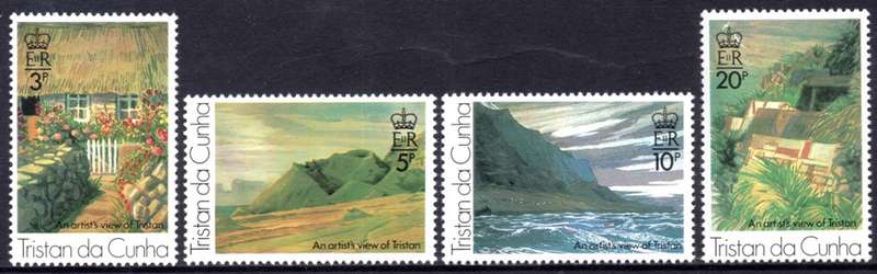Tristan da Cunha - 1976 Paintings by Roland Svensson Set MNH SG 207-210