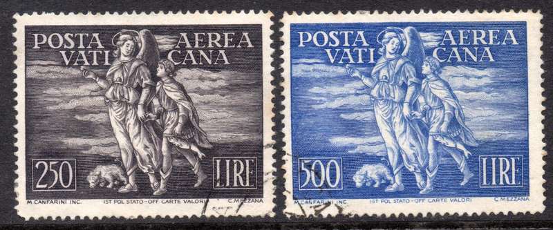 Vatican - 1948 Air Mail Set Used SG 137-138