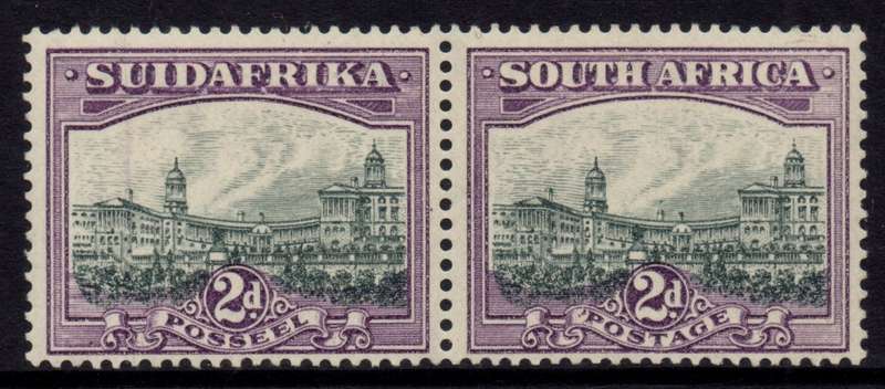 South Africa - 1930-1945 Roto Pictorials 2d Pair slate-grey and lilac Pair MH SACC 44