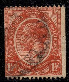 South Africa - 1913 KGV 1.5d Coil Used SACC 19