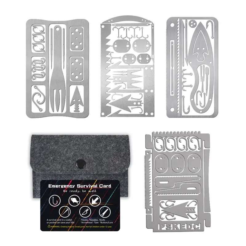 Credit Card Survival Tool Kit (4 piece+carry case)