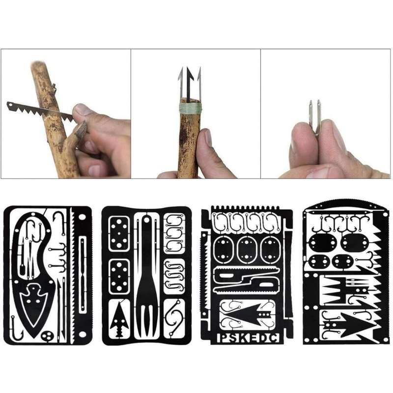 Credit Card Survival Tool Kit (4 piece+carry case)