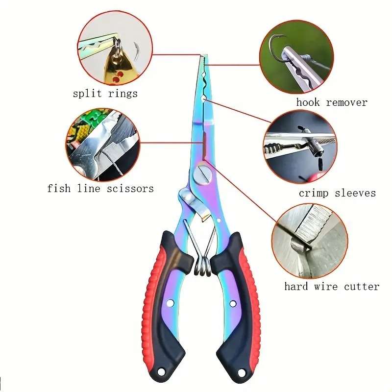 Multi functional fishing pliers/multitool (green)