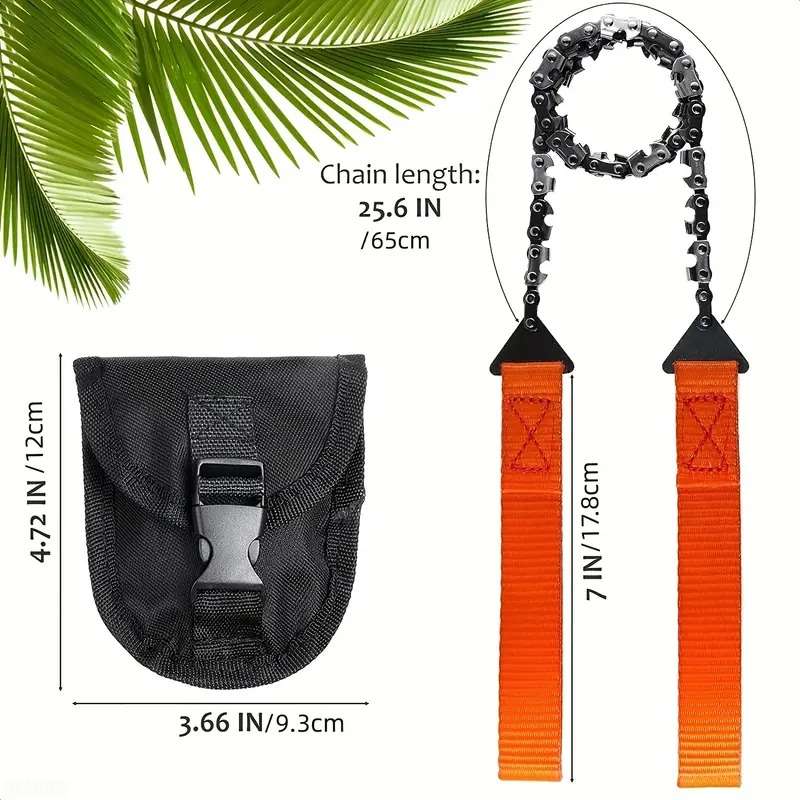 Survival Pocket Hand Chainsaw with Pouch