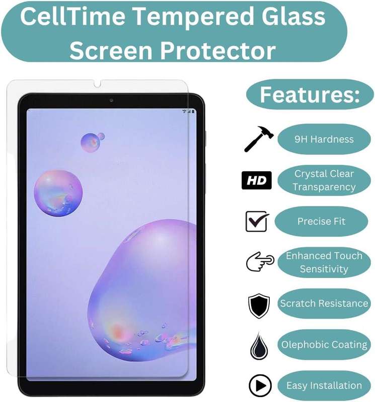 Samsung Galaxy A9 Tempered Glass Screen Protector (8.7inch) - 2 pack