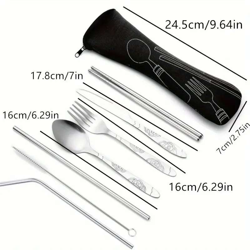 Travel/camping cutlery set (7 piece)